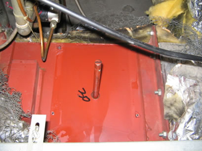 排煙ダンパーを外しました